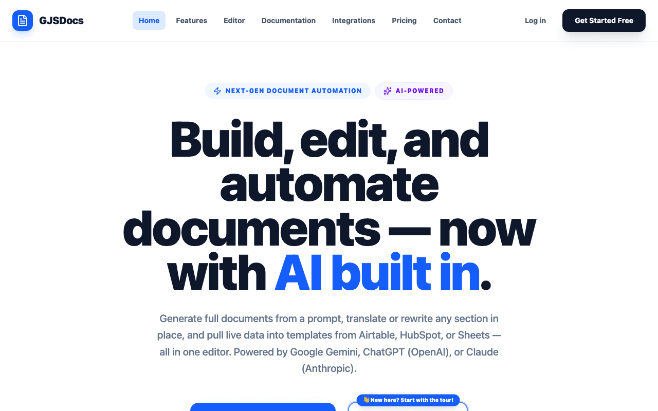 GJSDocs — Document Automation screenshot