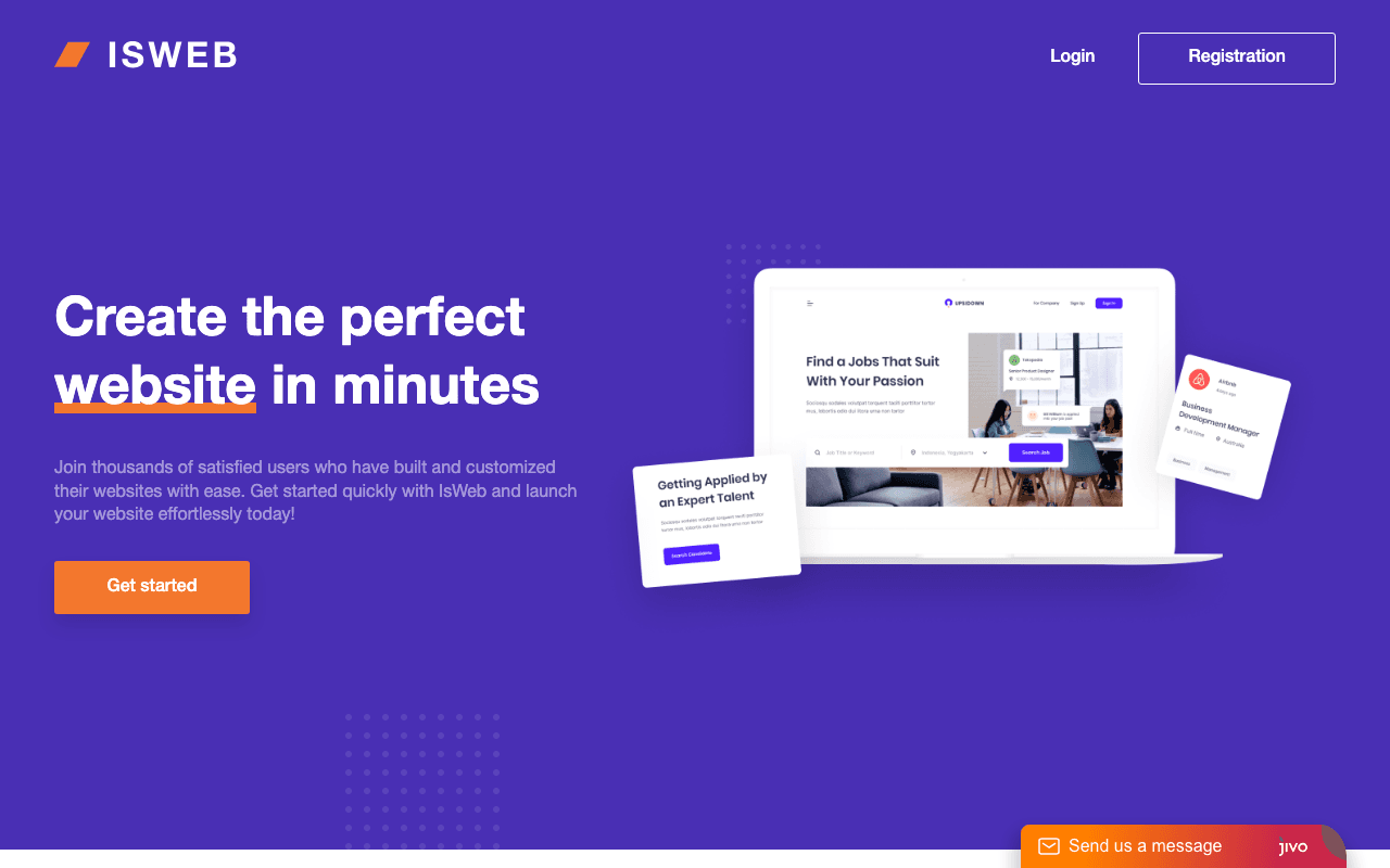 IsWeb — Website Builder screenshot