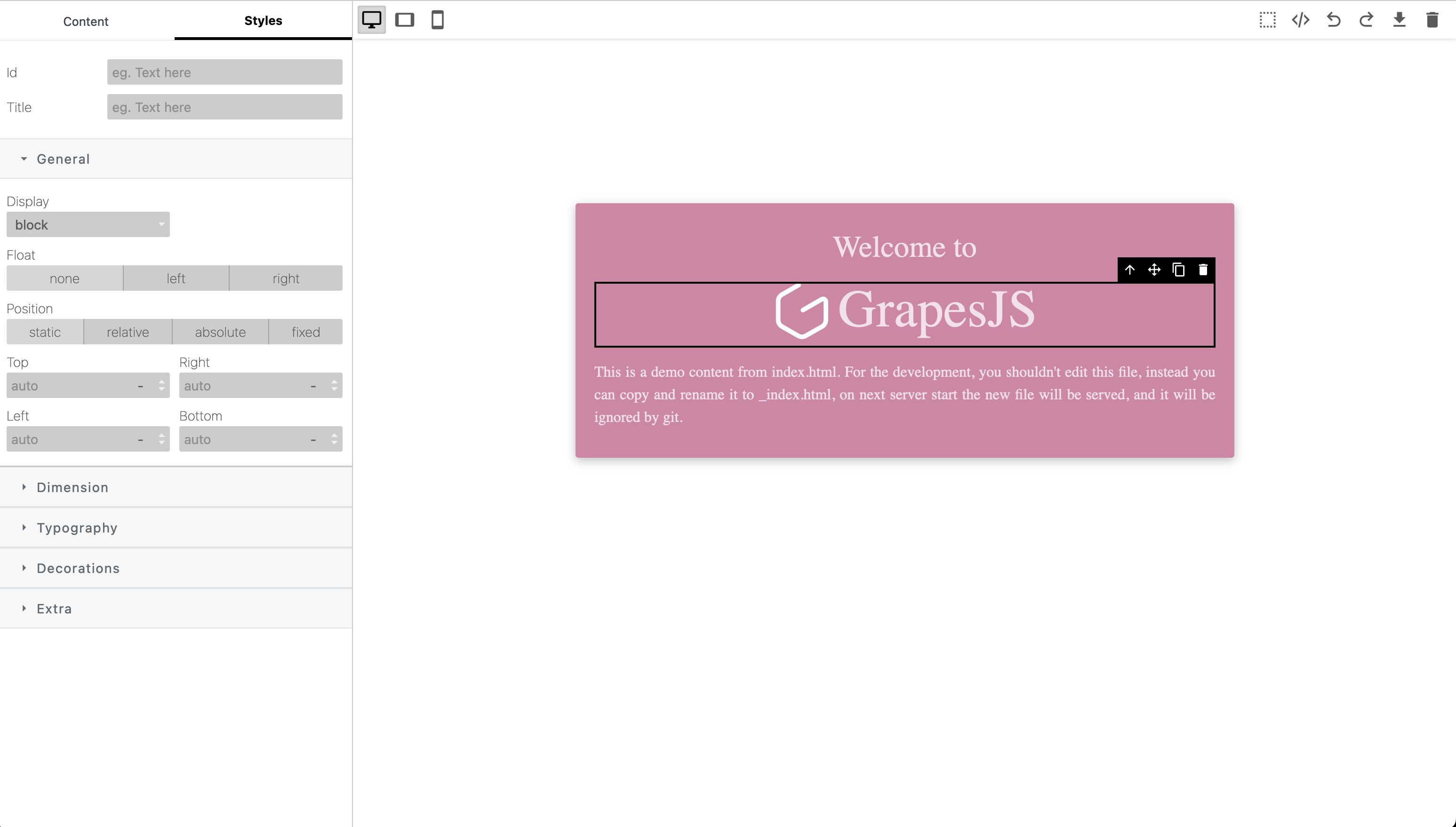 GitHub - GoodPHP/whitener-preset-grapesjs: Discover new preset for ...