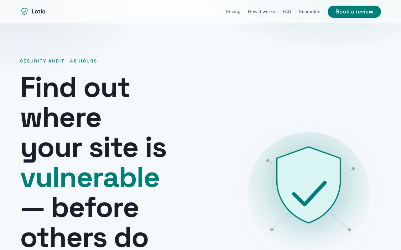 Lotio — Security
